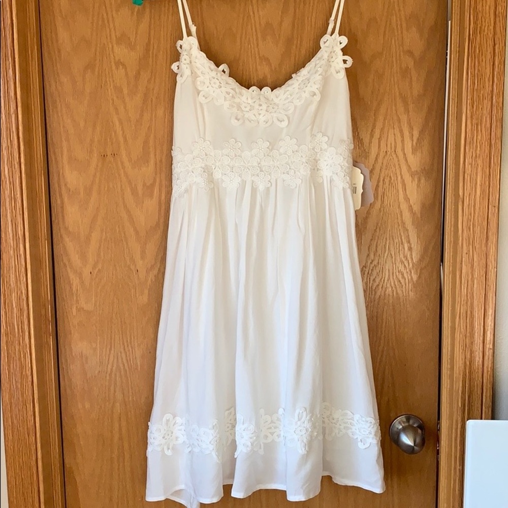 White floral dress